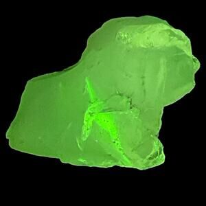 Opalescent Clear Art Glass Cullet Glowing Manganese Slag Glass #5GL77‎